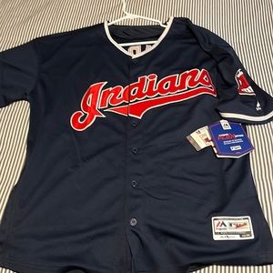 Majestic flex brand new never worn Cleveland Indians Francisco lindor jersey